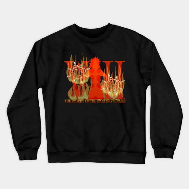 The Flurry of the Dancing Flame Crewneck Sweatshirt by DoctorBadguy